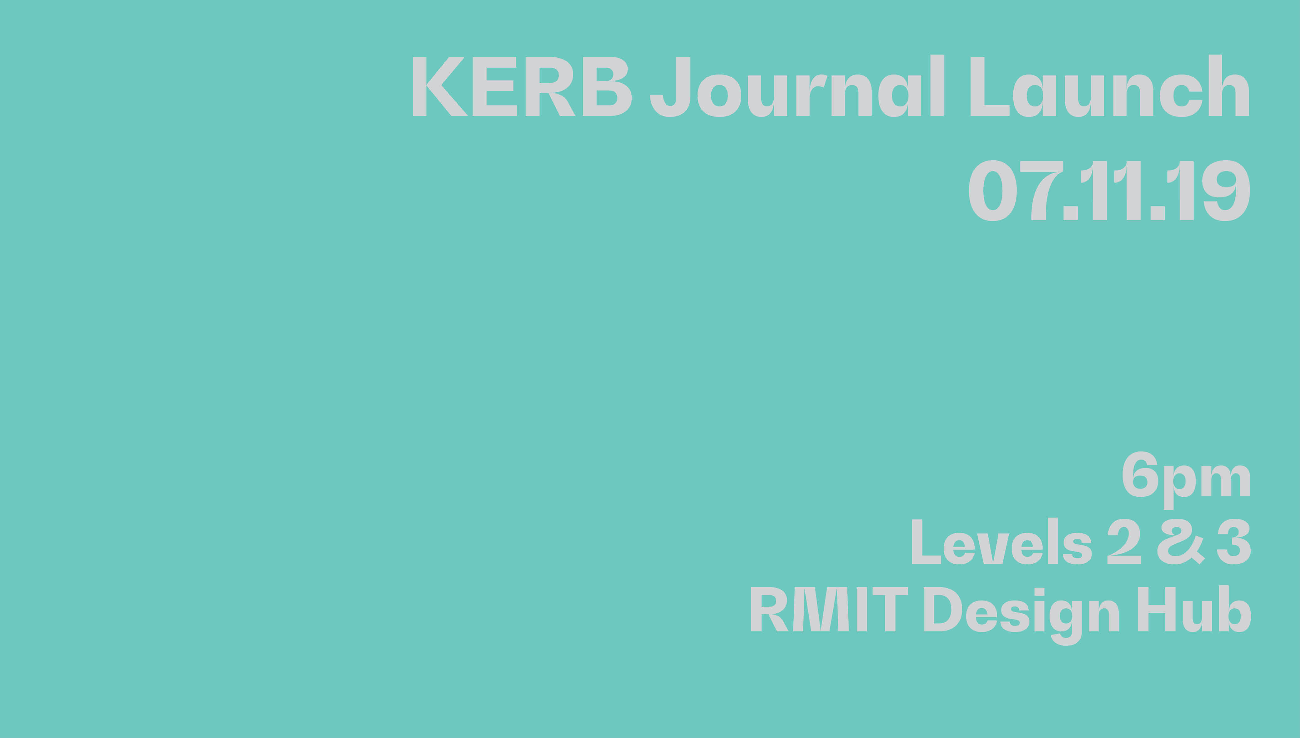 KERB Journal Launch